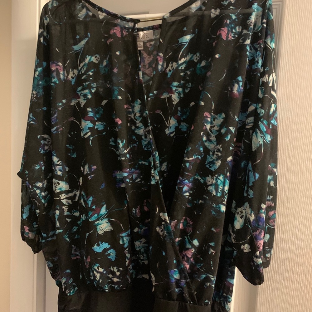 Jennifer Lopez sheer shirt